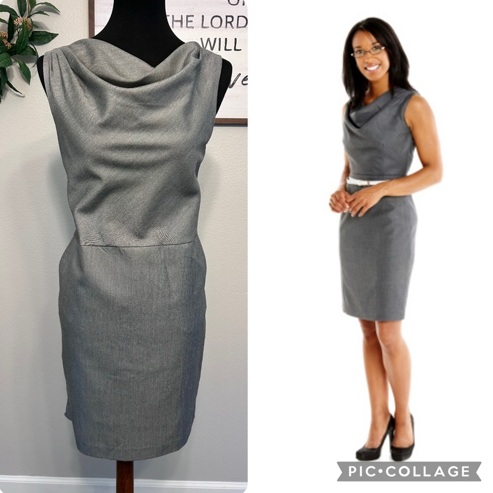 GAP Gray  Dress with Cowl Neck . Casual dress size 4